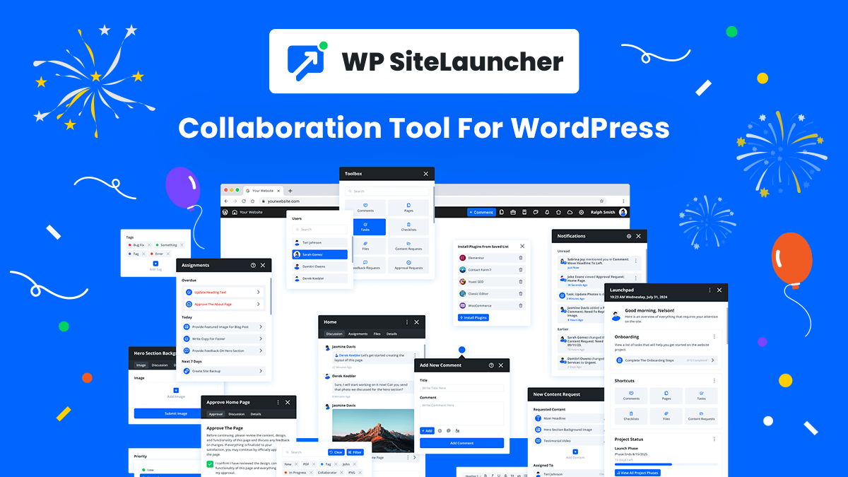 WP SiteLauncher, the collaboration platform agencies run WordPress builds on